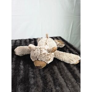 Demdaco Brown Mottled Faux Fur Floppy Bear Plush Stuffed Animal 5004700609